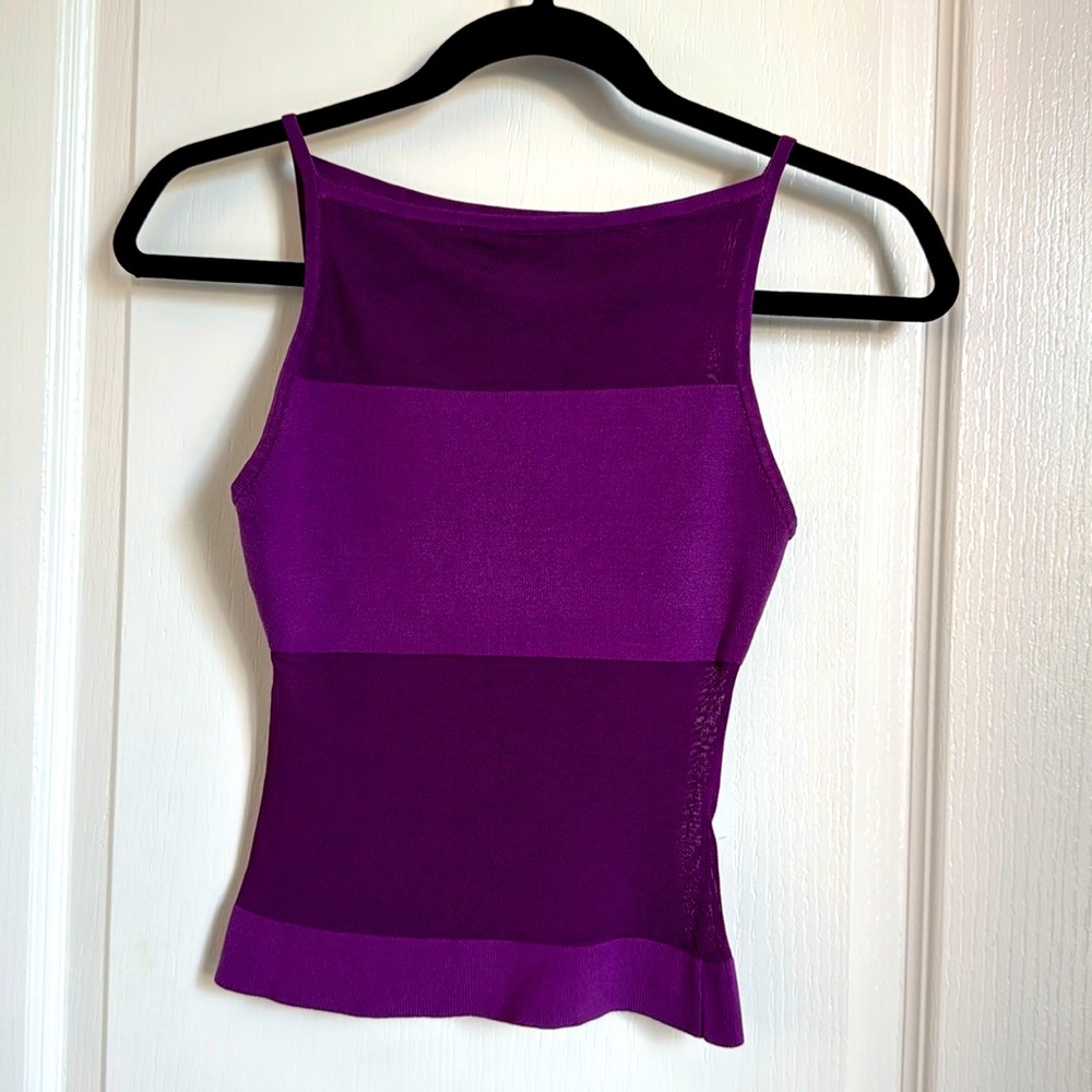 Bebe Sheer/Solid Top, XS